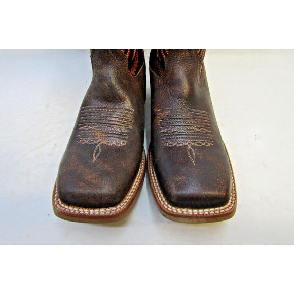Ariat Belmont Womens Size 9.5 B Square Toe 12" Cowboy Mahogany Boots 10035780 - Picture 5 of 9